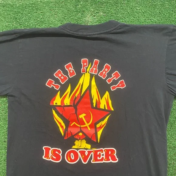 Lenin Communist Russia Vintage 90s Punk Parody T-Shirt - Picture 5 of 5